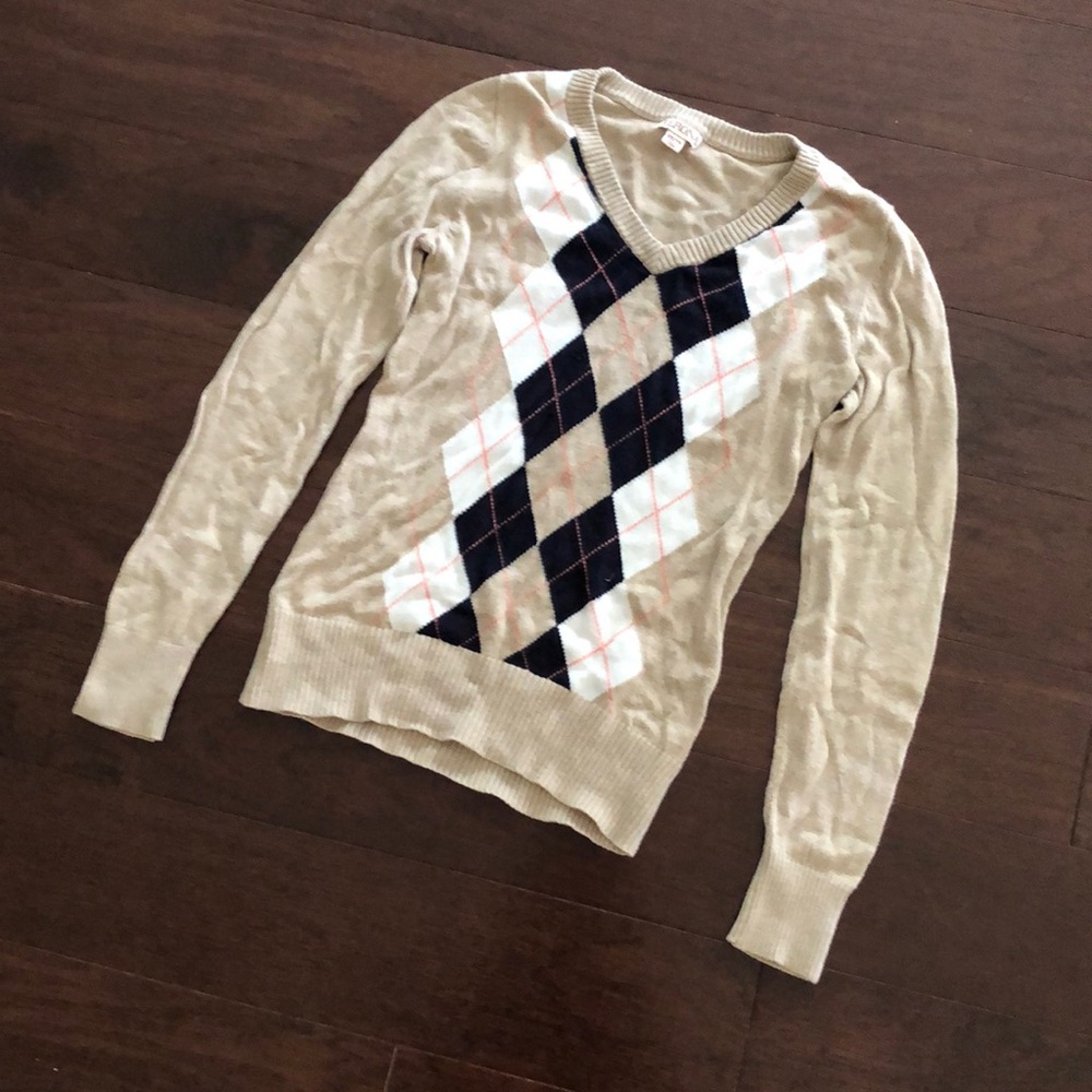 Merona argyle sweater size XS